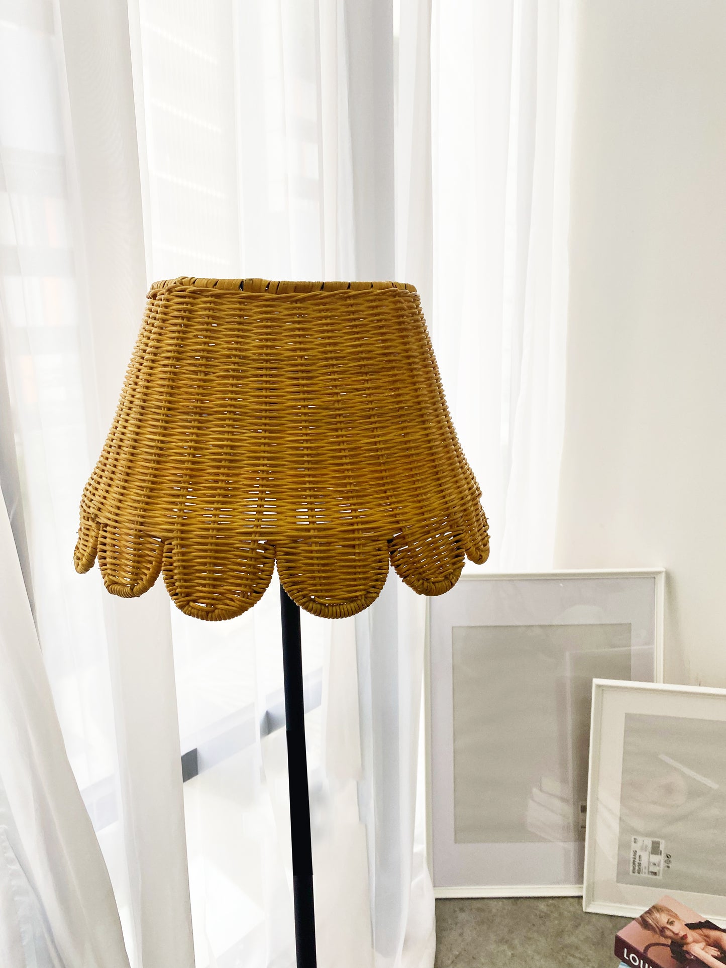 Rattan Scallops Lamp Shade