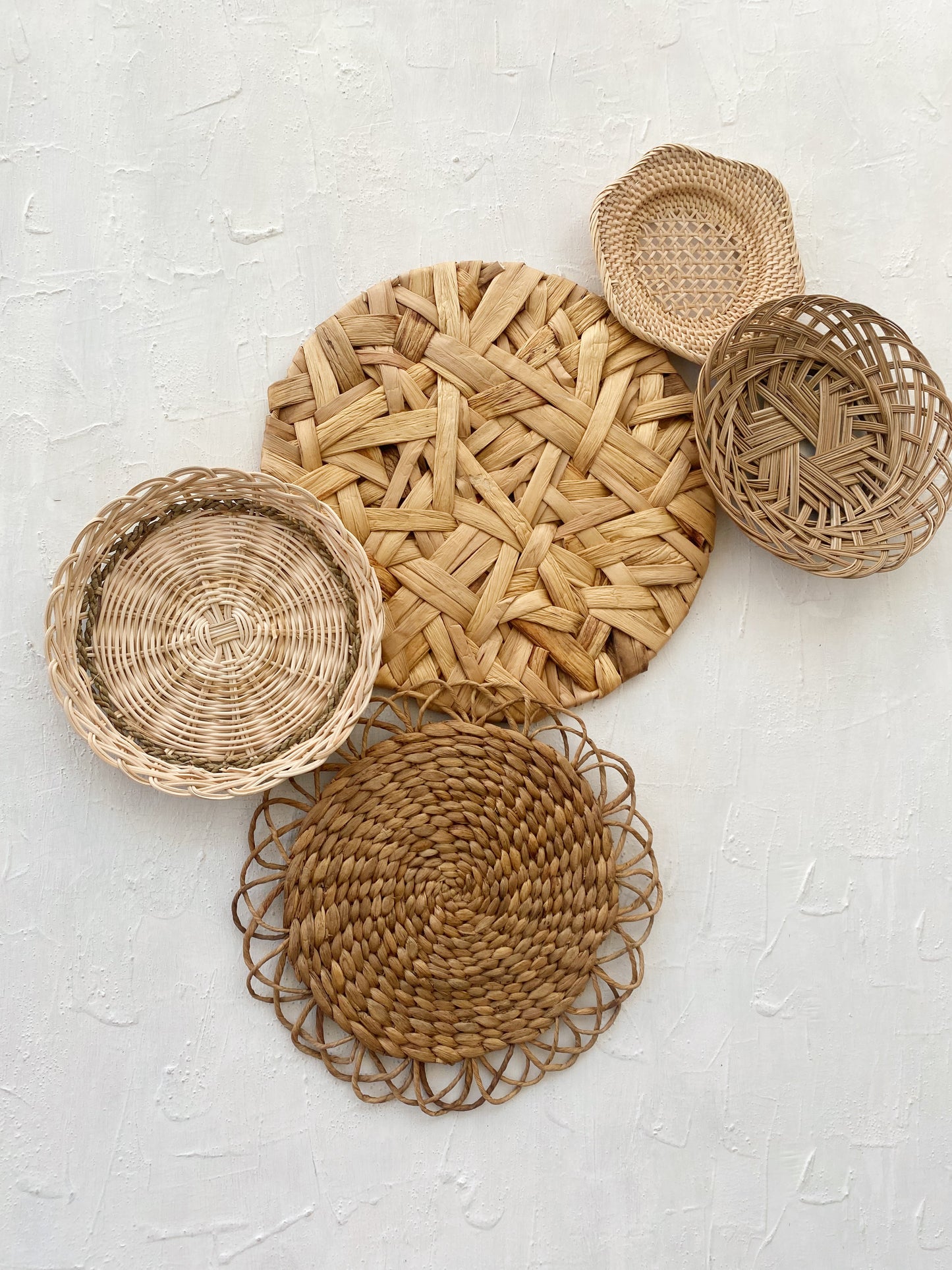 Set of 5 Messy Set Wall Basket