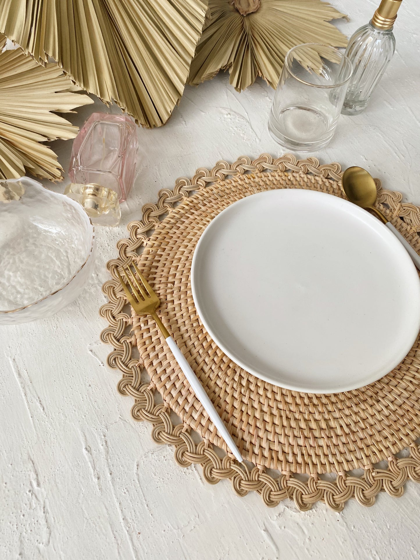 Kepang Rattan Natural Placemat