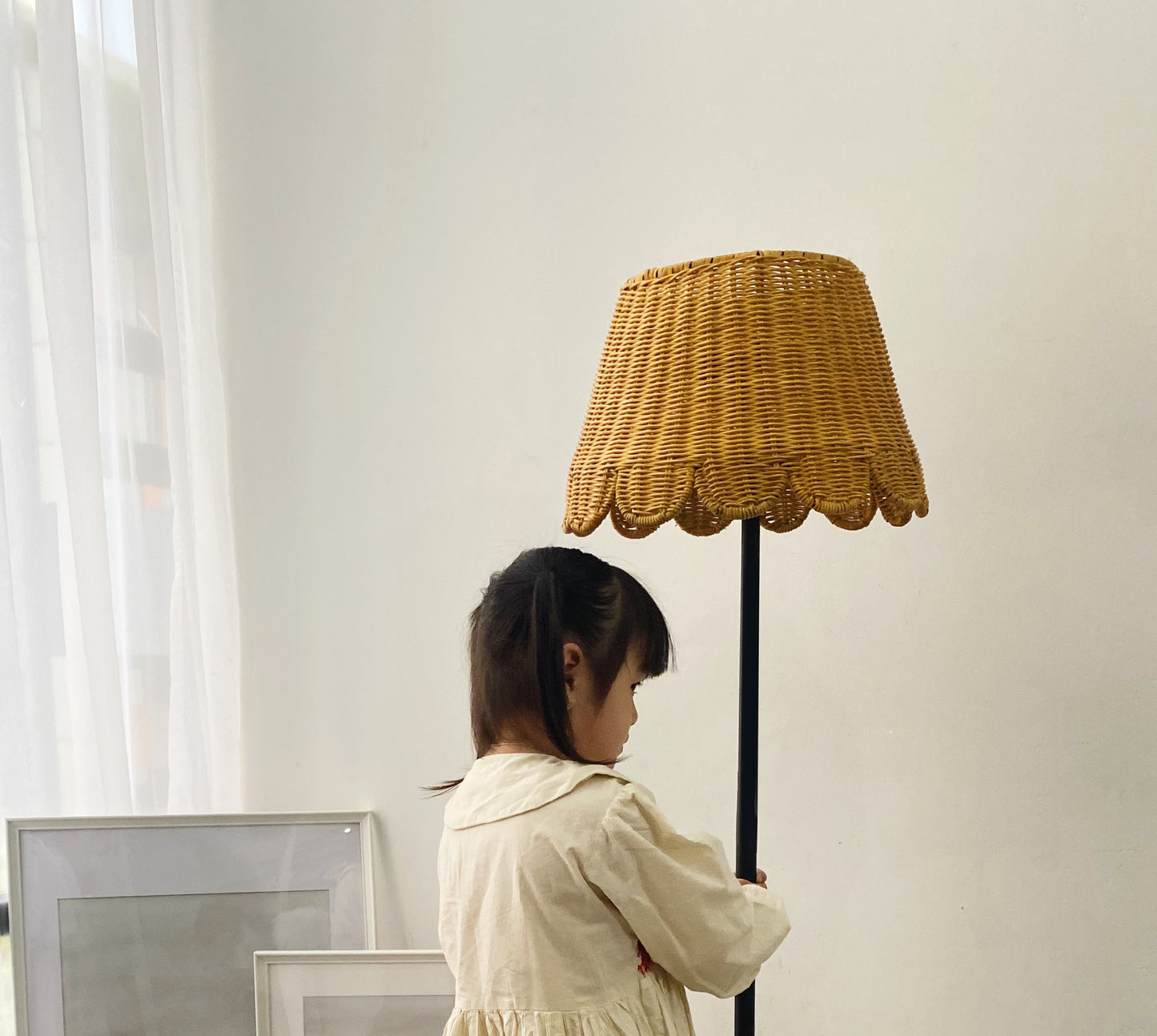 Rattan Scallops Lamp Shade