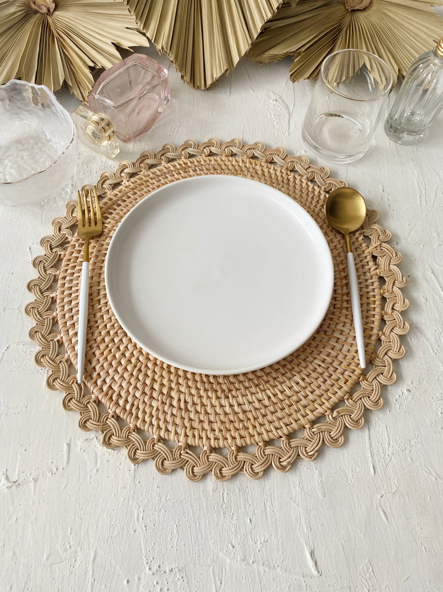 Kepang Rattan Natural Placemat