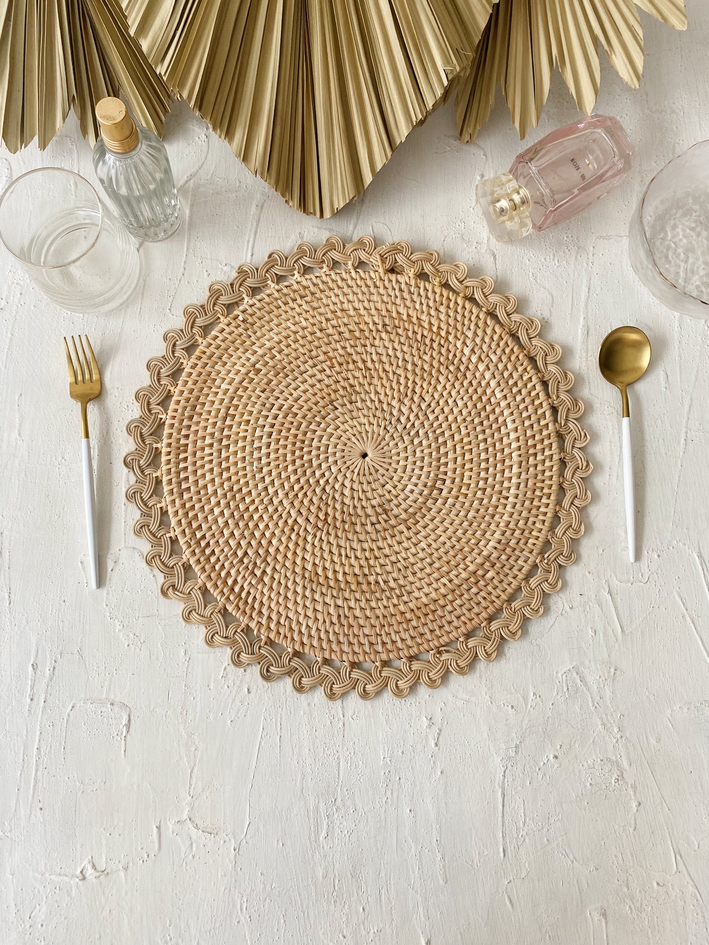 Kepang Rattan Natural Placemat