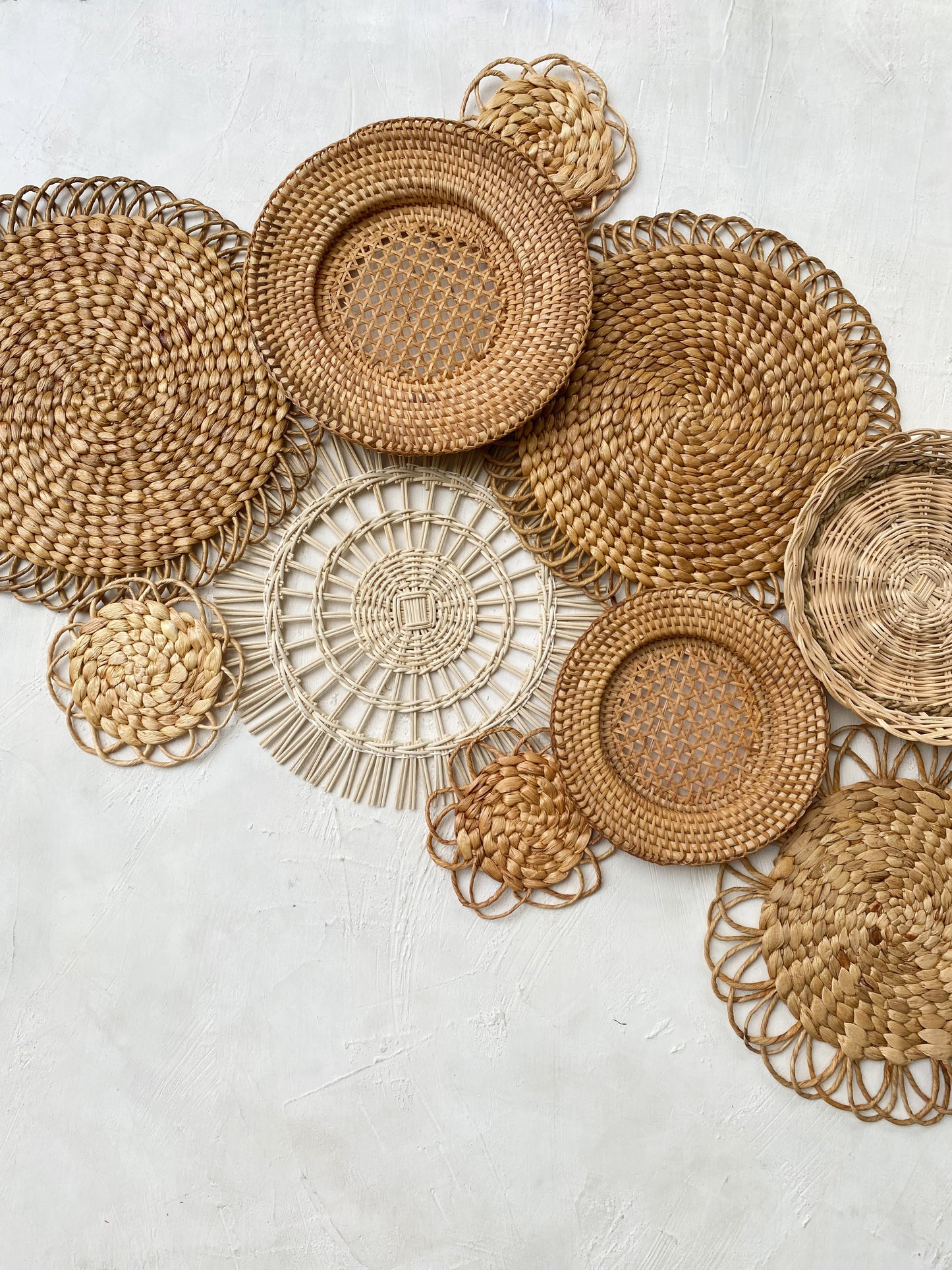 Boho Basket Wall Set of 11