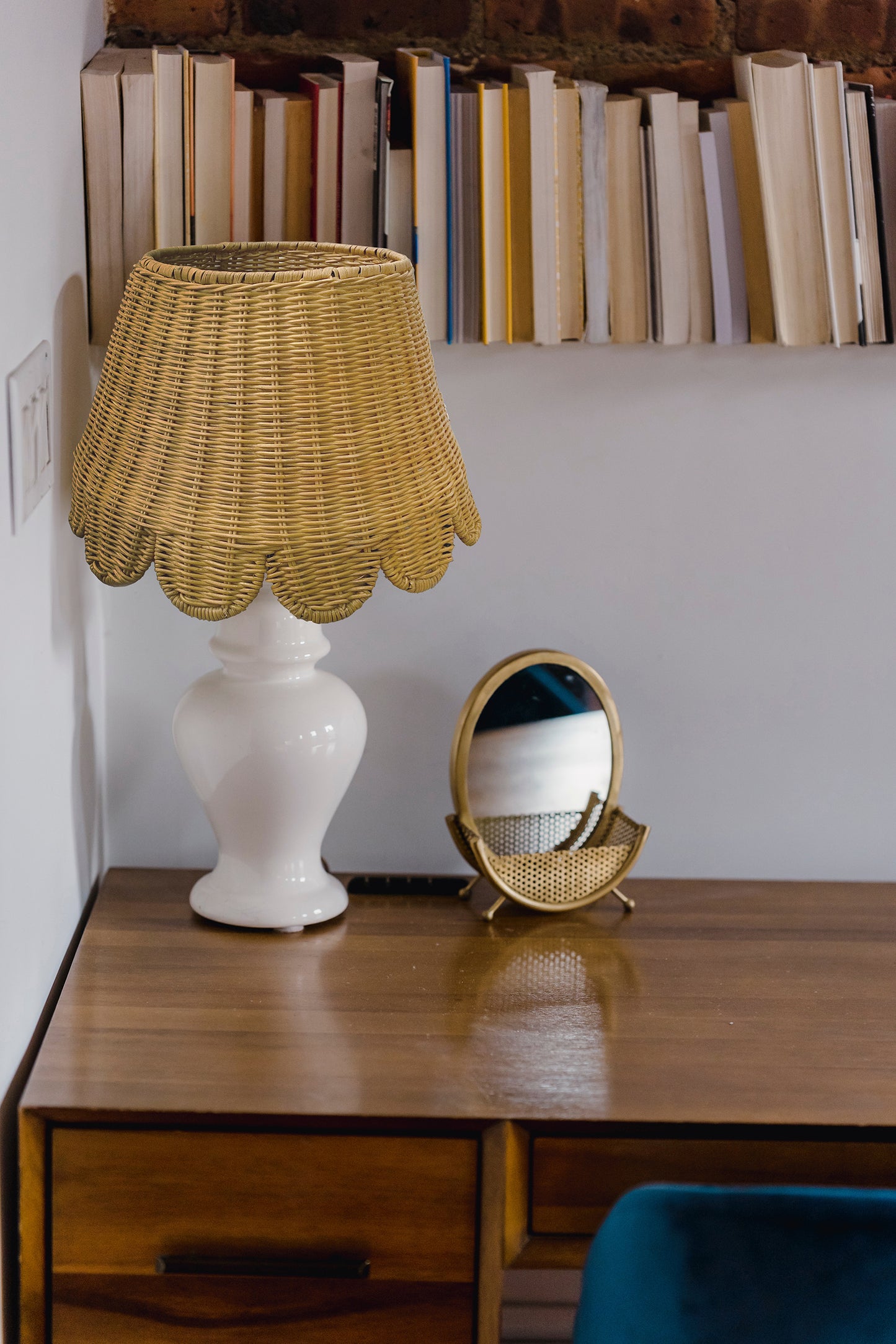 Rattan Scallops Lamp Shade