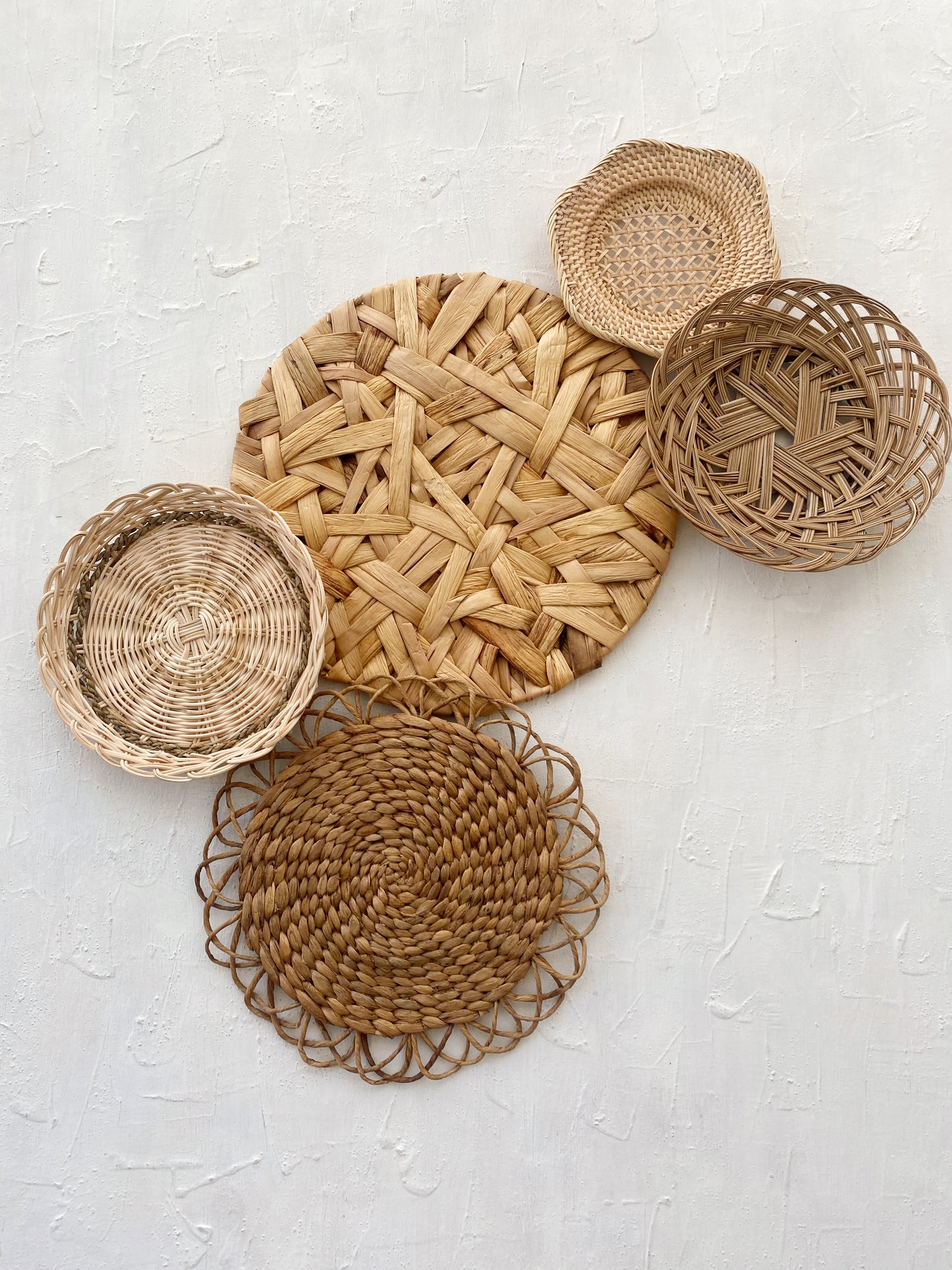 Set of 5 Messy Set Wall Basket