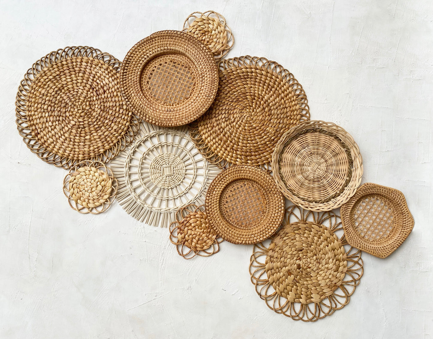 Boho Basket Wall Set of 11