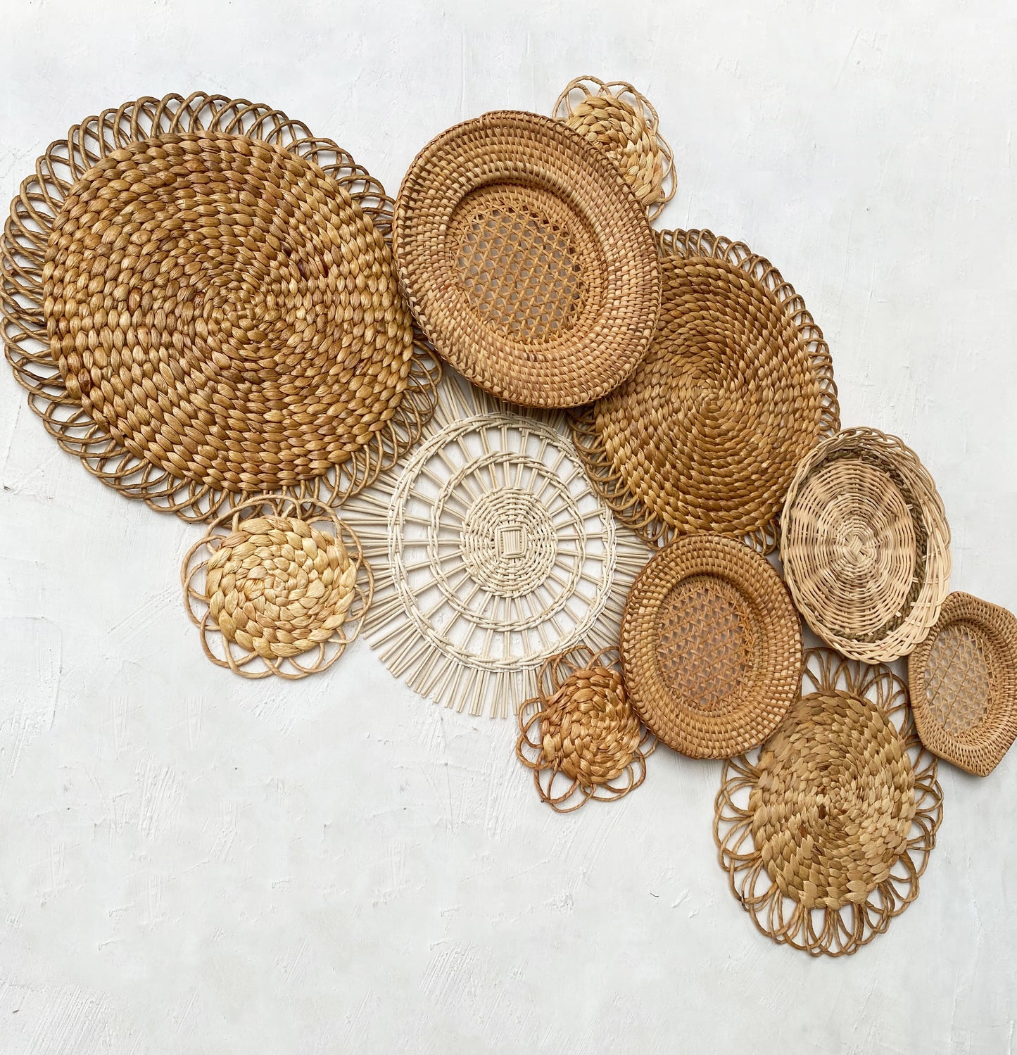 Boho Basket Wall Set of 11