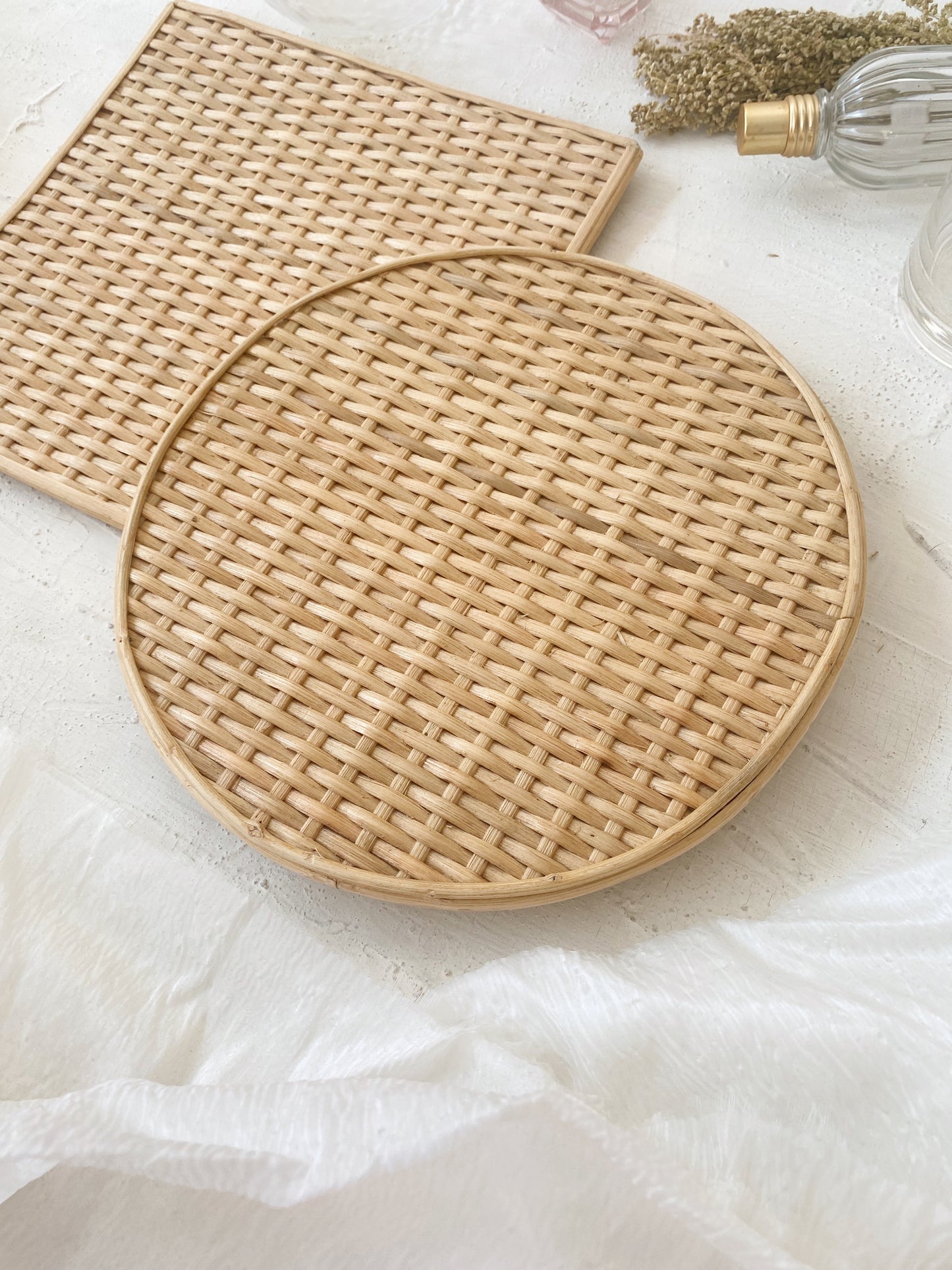 Kampoeng Round Rattan Placemat