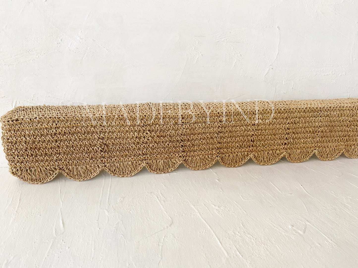 Raffia Scallop Window Pelmet