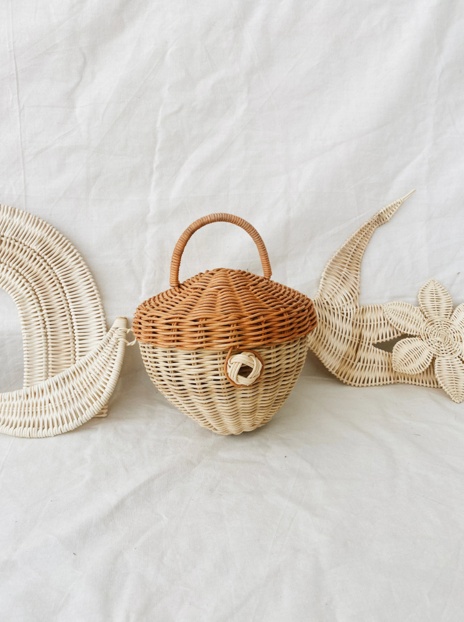 Acorn Rattan Decoration