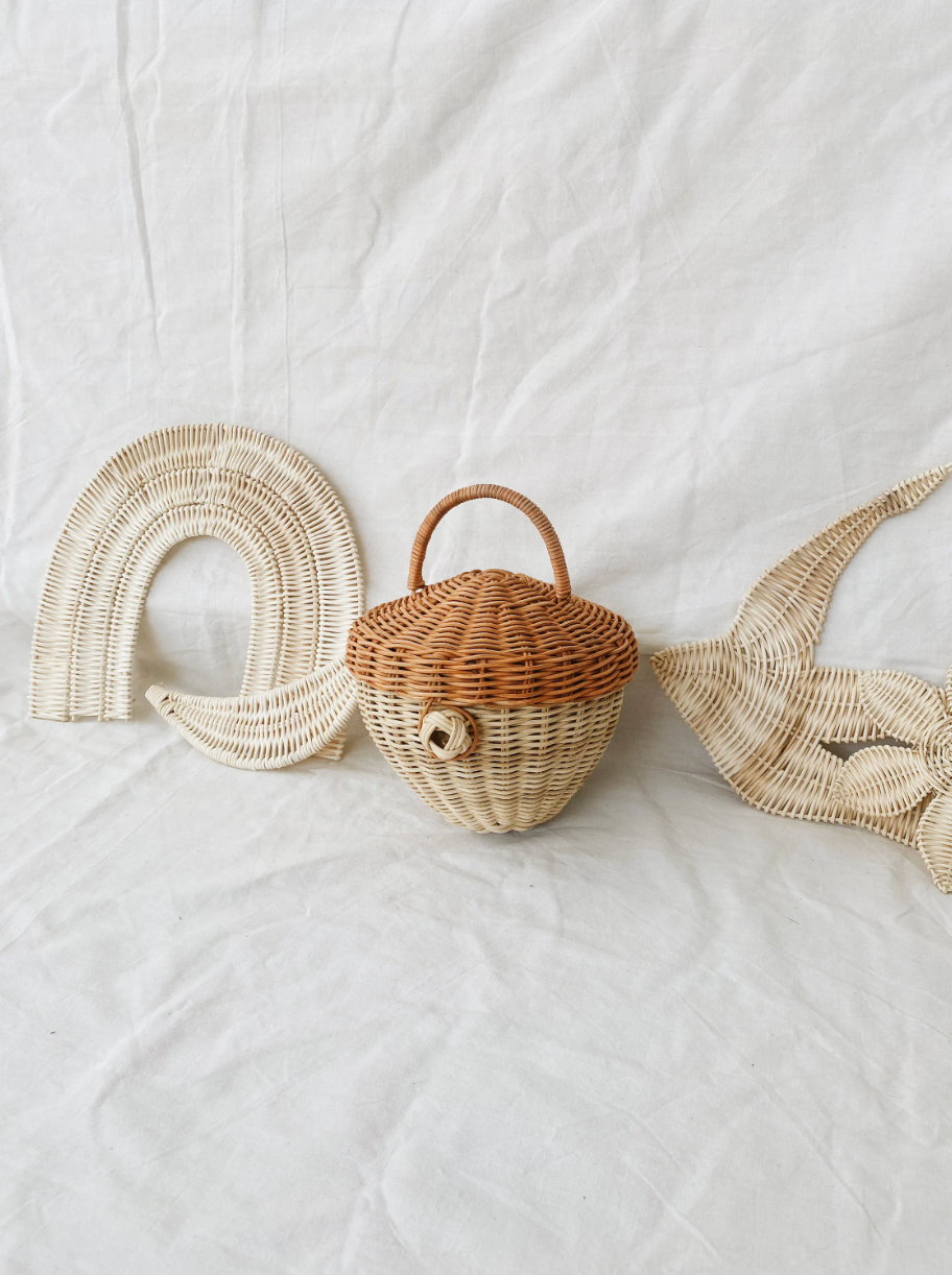 Acorn Rattan Decoration