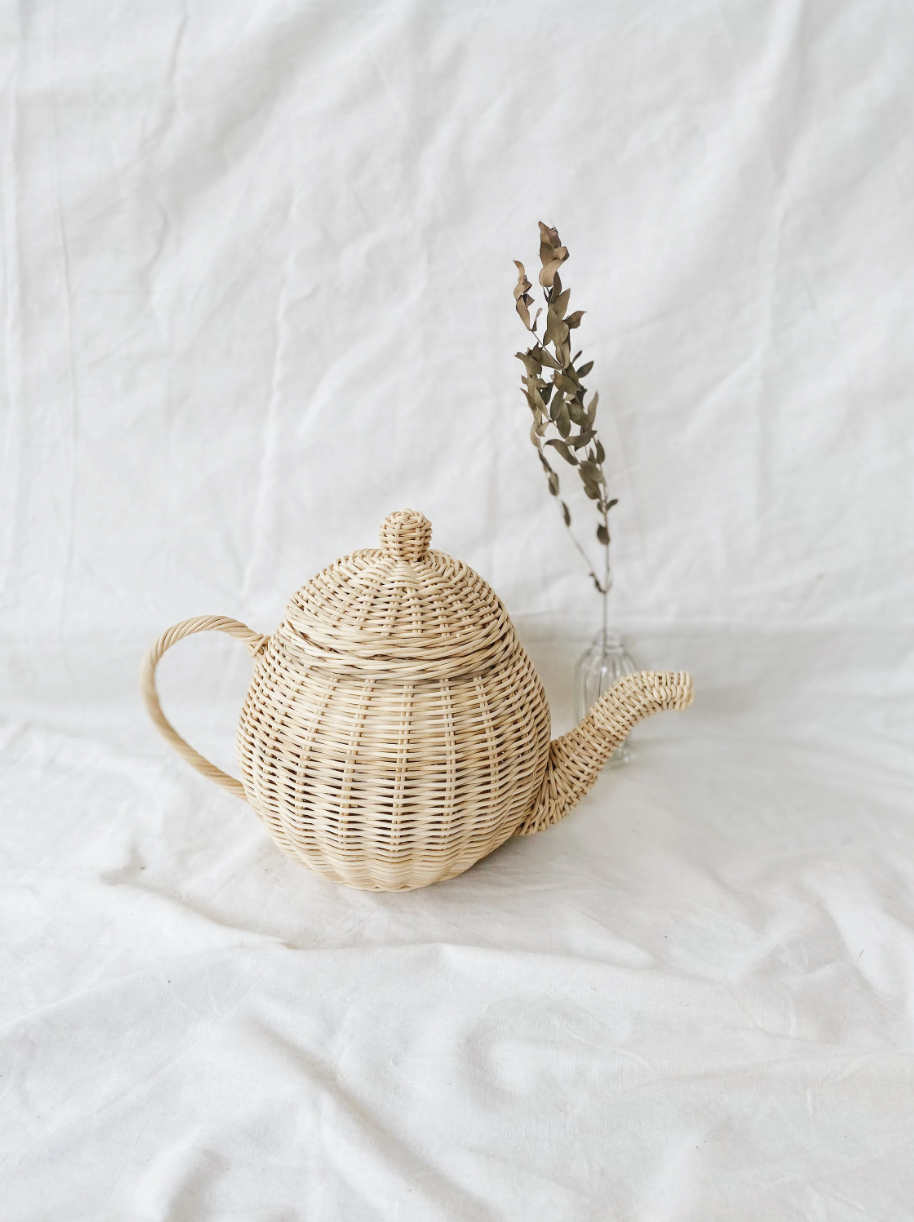 Rattan Tea Set