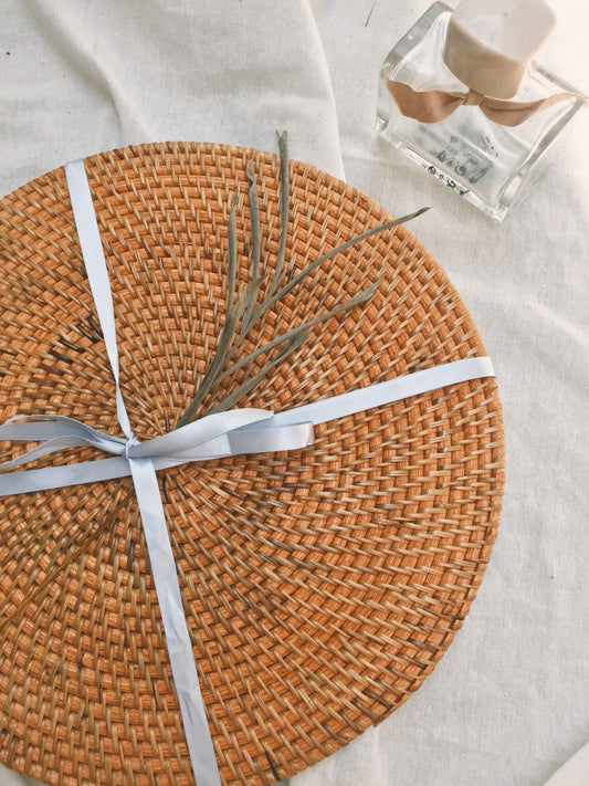 Honey Round Rattan Placemats