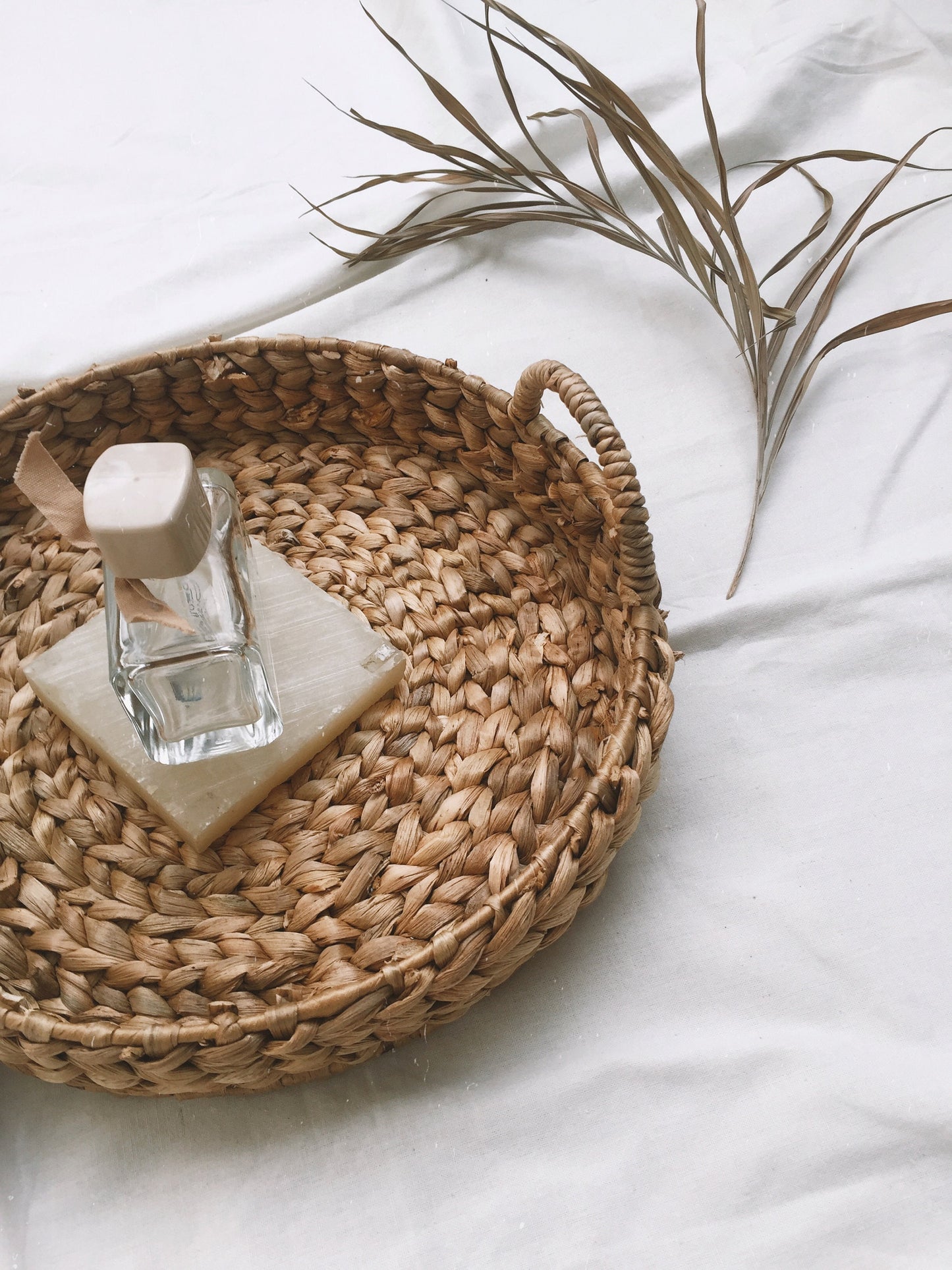 Boho Water Hyacinth Tray