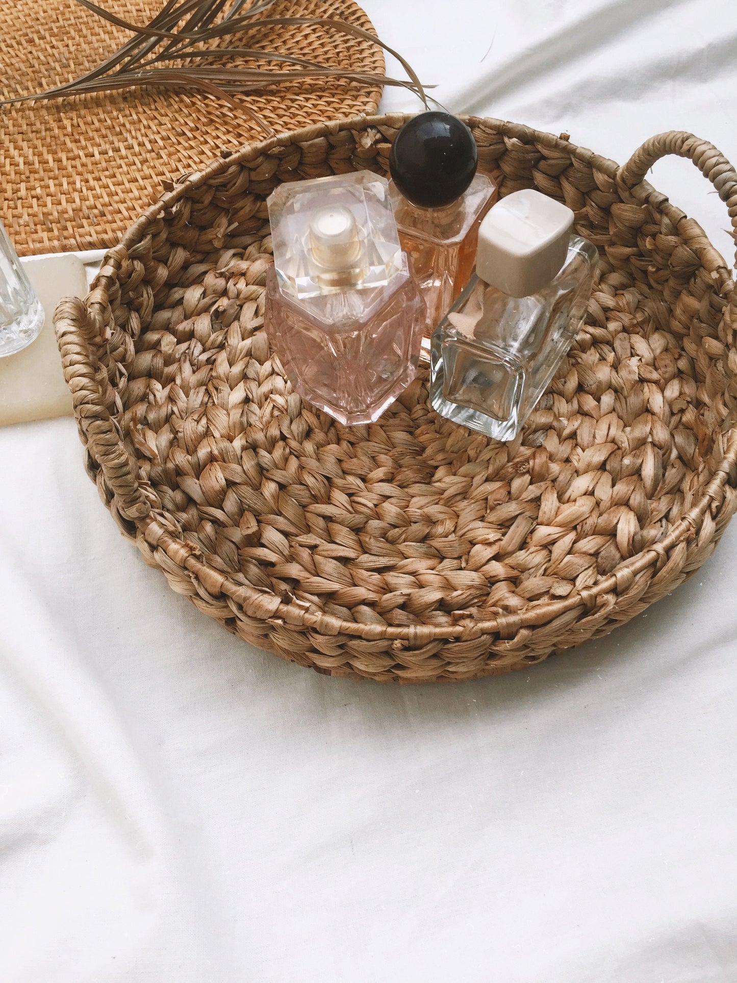 Boho Water Hyacinth Tray