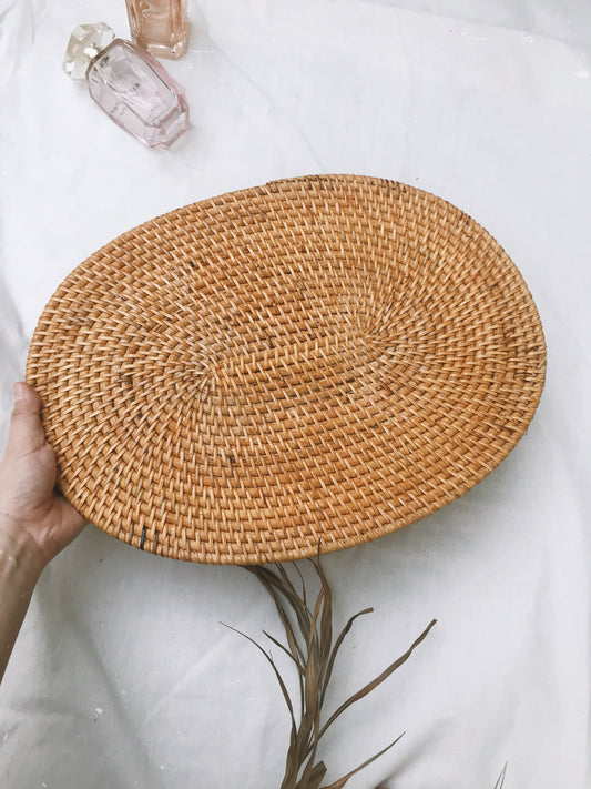 Honey Oval Rattan Placemats