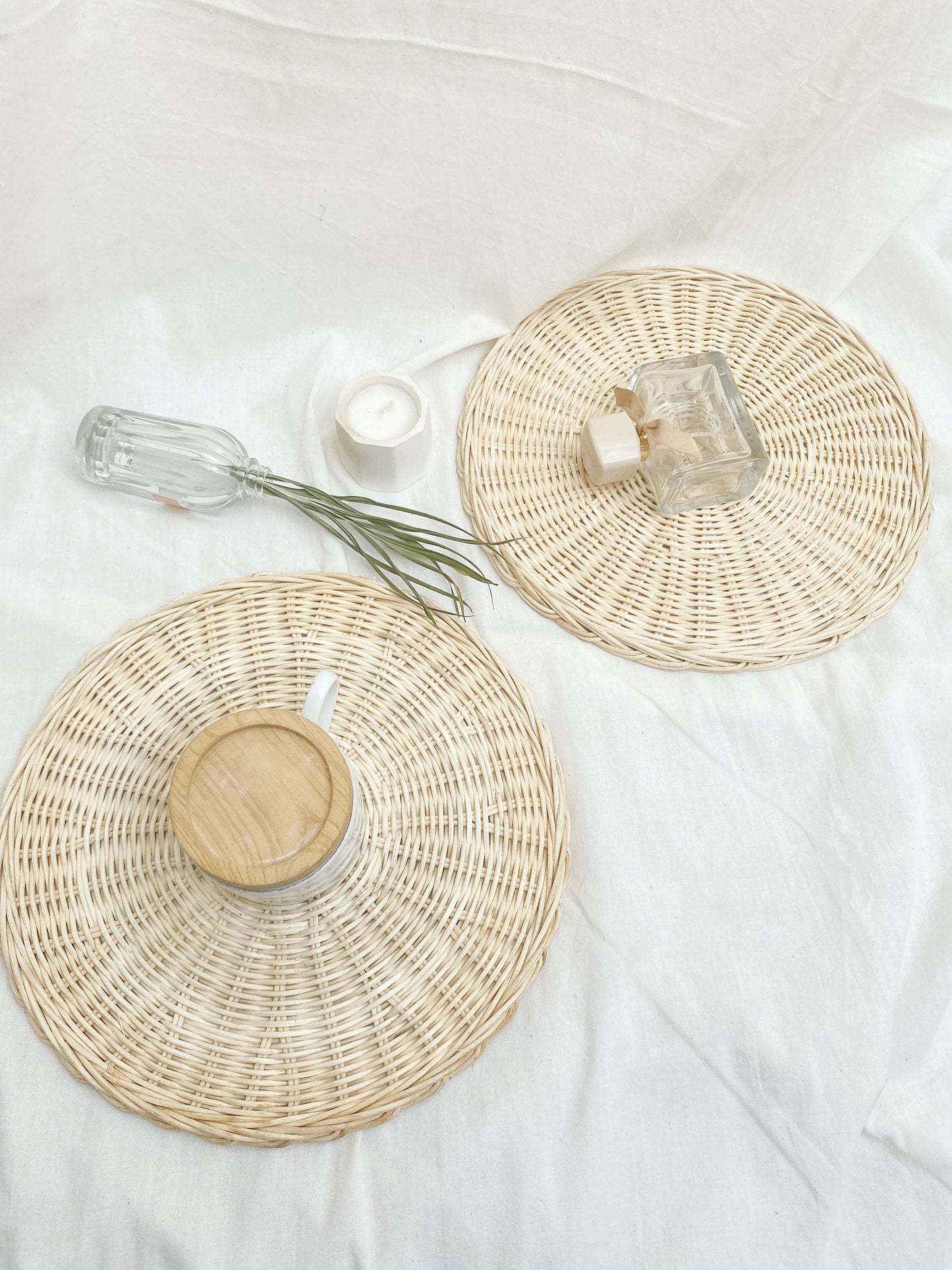 Irian Round Rattan Placemats