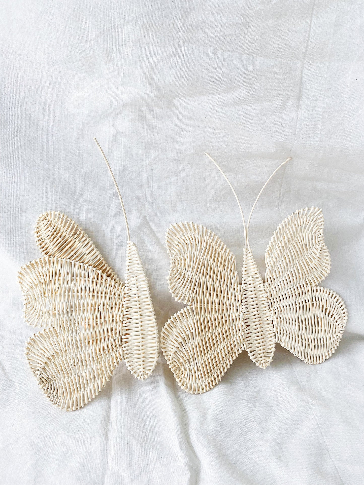 Set of 2 Butterfly Rattan