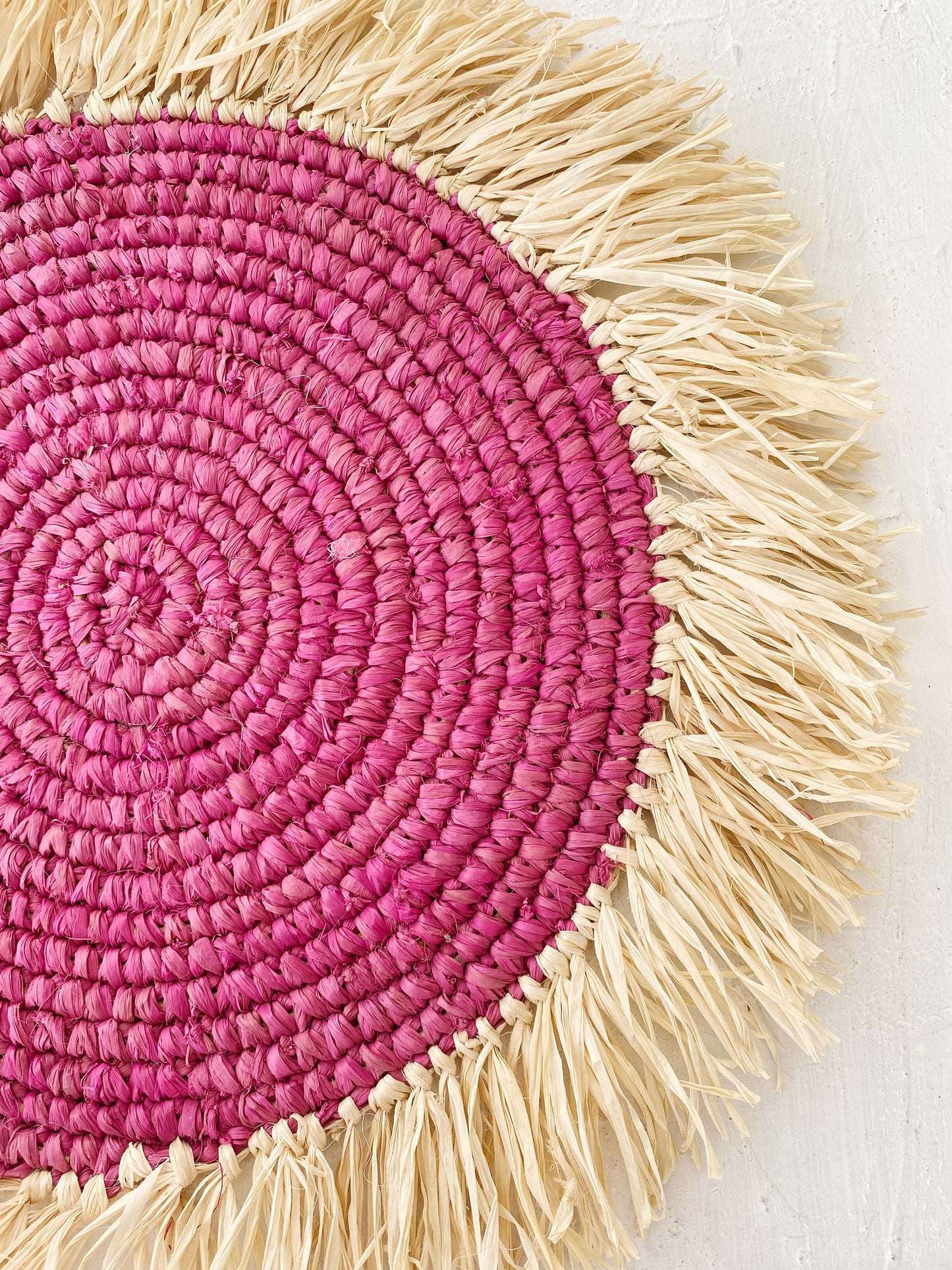 Fuchsia Fringe Placemats