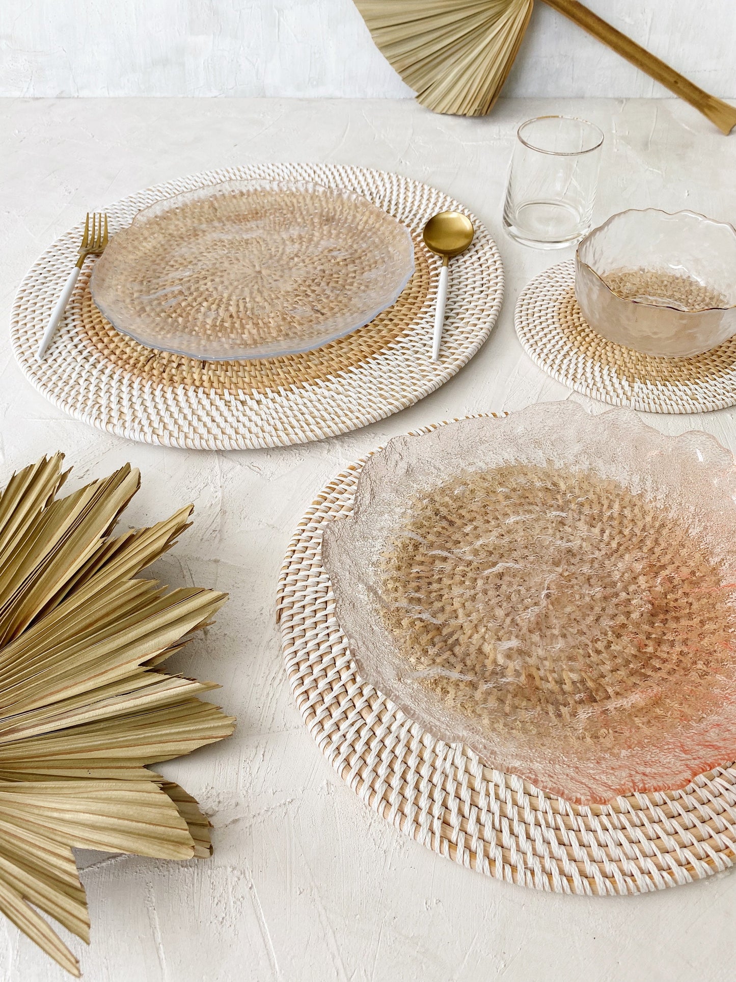 Lombok Round Rattan Placemats