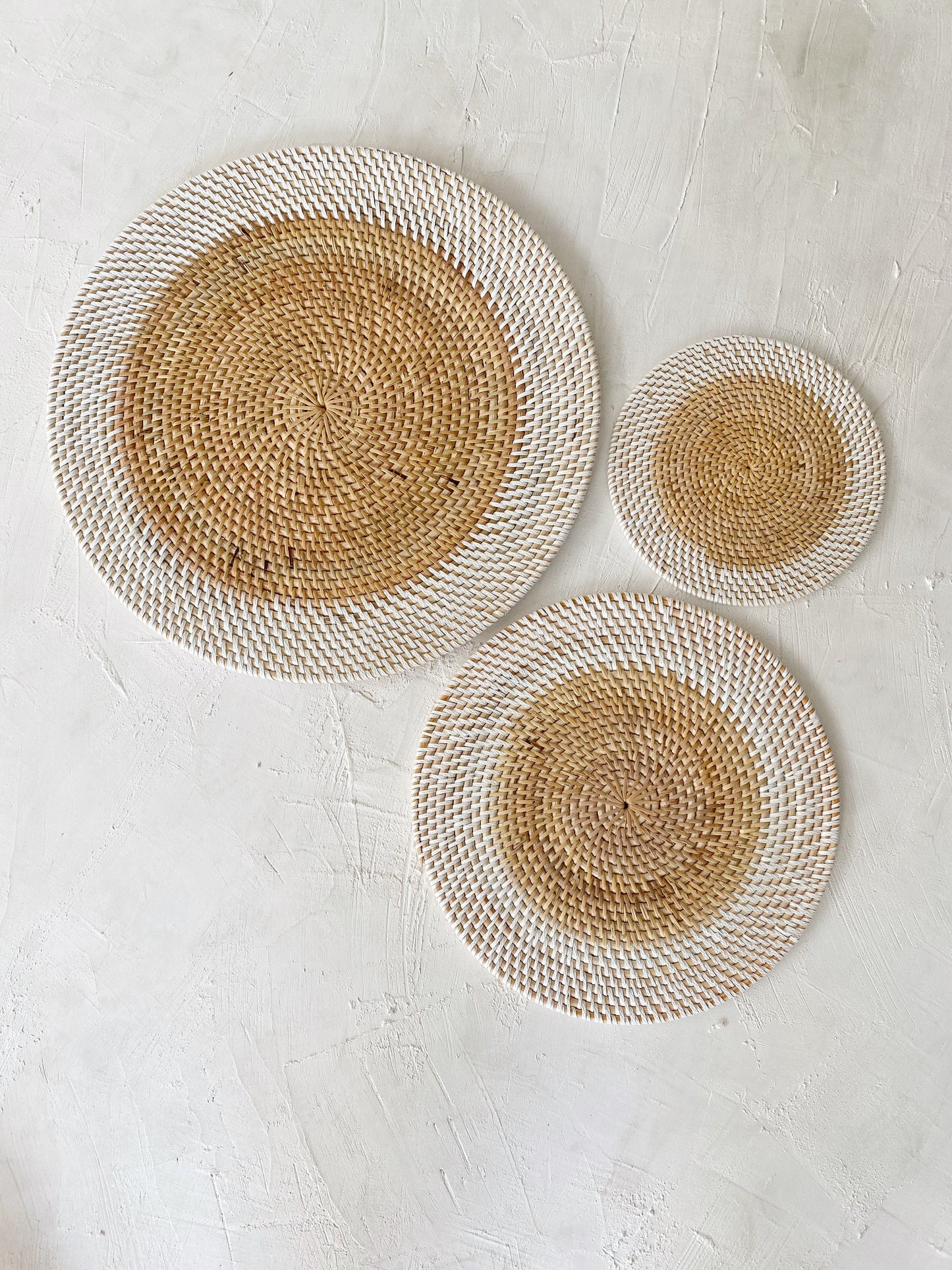 Lombok Round Rattan Placemats