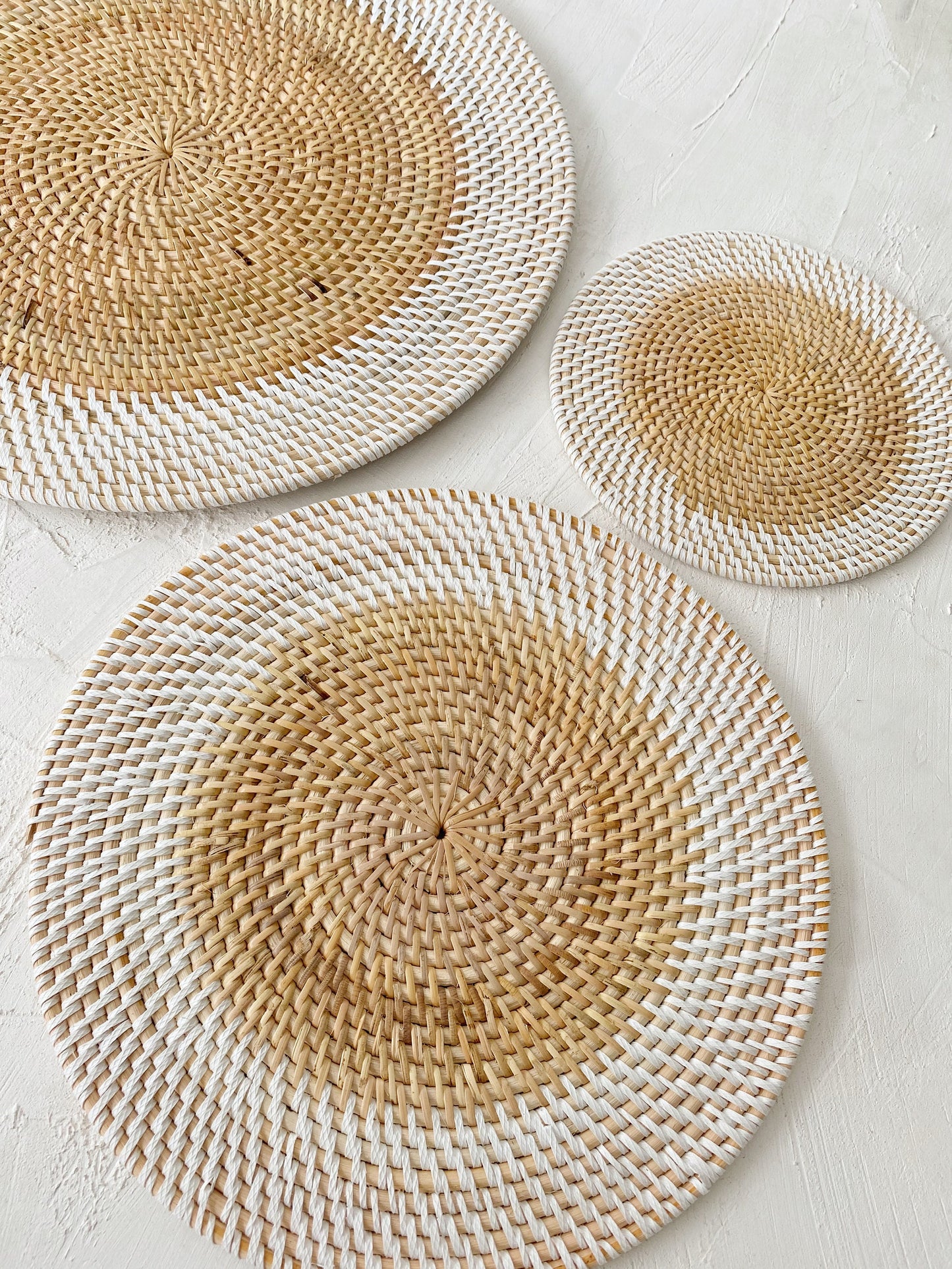 Lombok Round Rattan Placemats