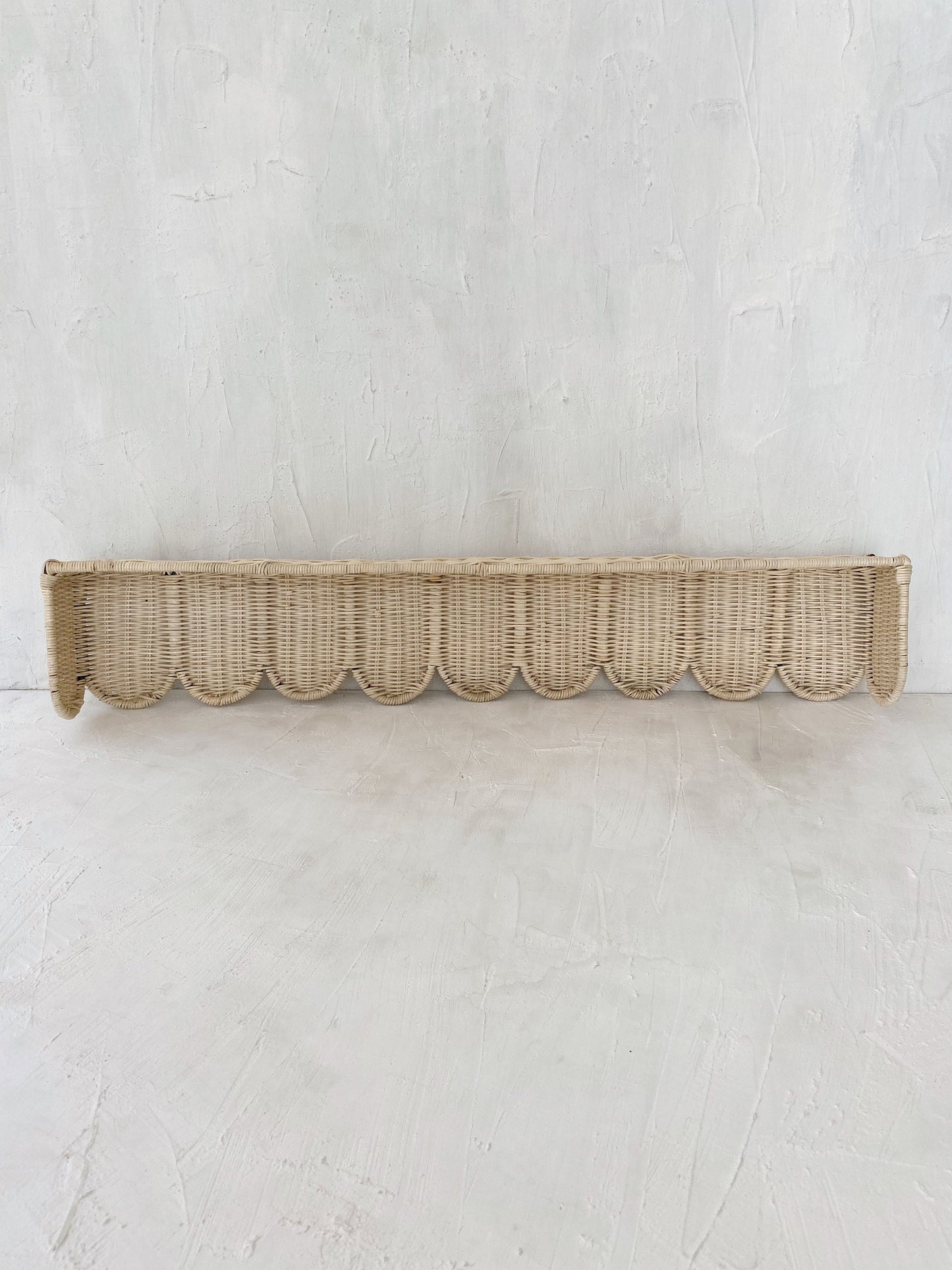 Rattan Scallop Window Pelmet