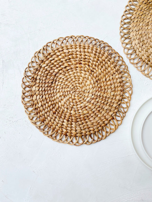 Boho Flower Natural Placemats